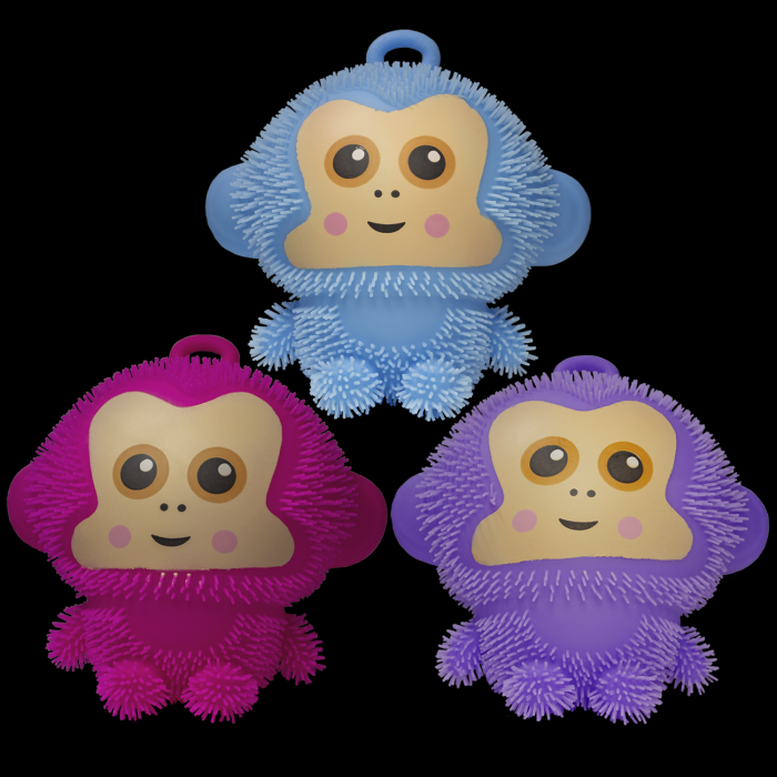 8" Light-Up Puffer Monkey