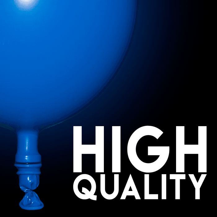 LED Light Up 14 Inch Blinky Balloons - Blue