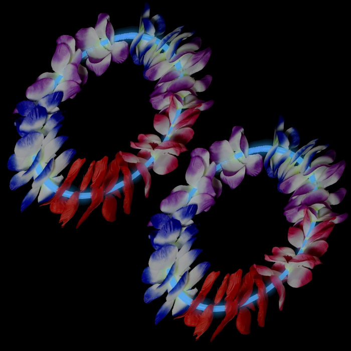 22 Inch Glow Leis - Blue