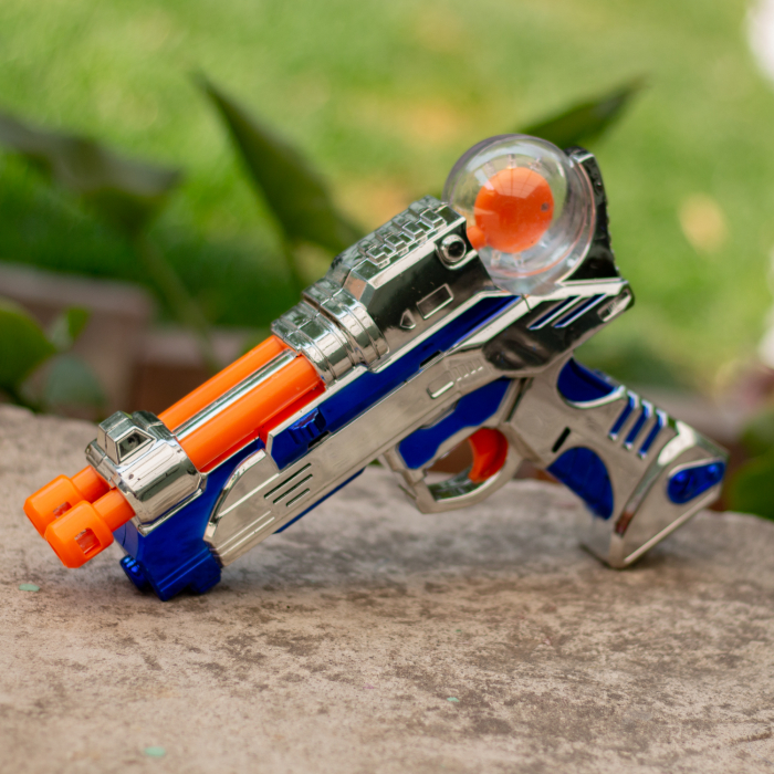 LED Light-up Spinning Pistol