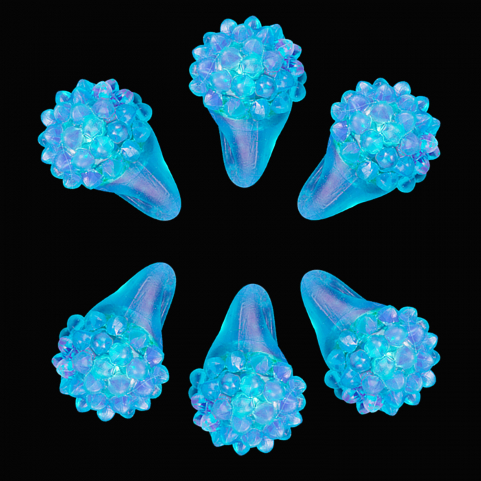LED Flashing Bumpy Ring- Blue