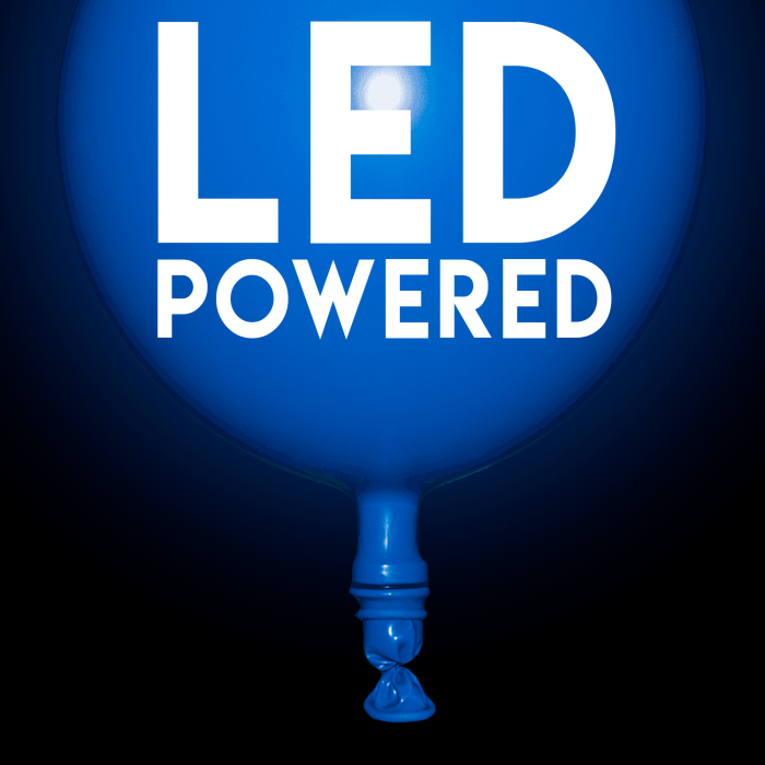 LED Light Up 14 Inch Blinky Balloons - Blue