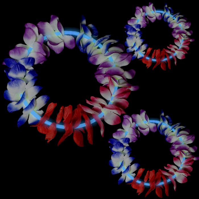 22 Inch Glow Leis - Blue
