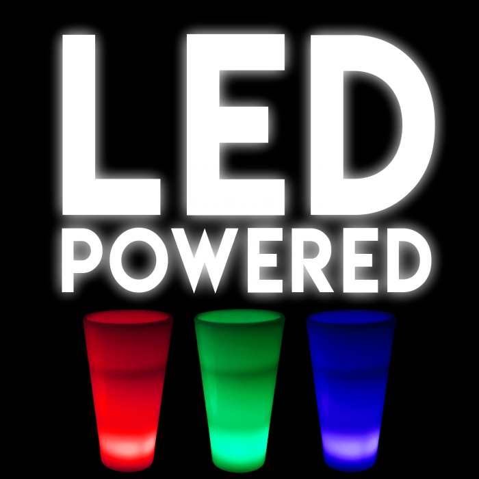 Glow in the Dark LED Light Up Shot Glass - 2 oz