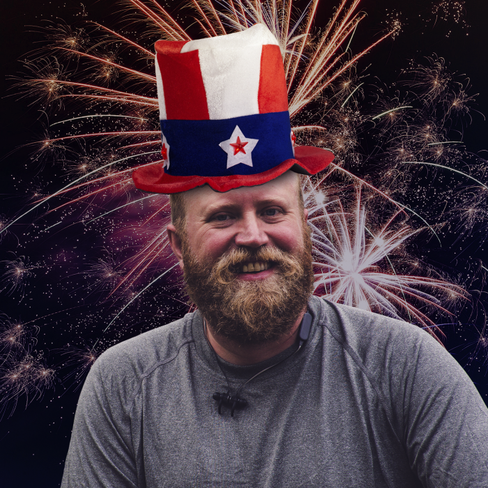 LED Light-Up Patriotic USA Hat