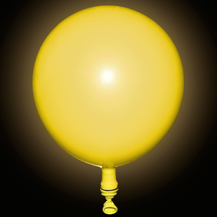 LED Light Up 14 Inch Blinky Balloons - Yellow