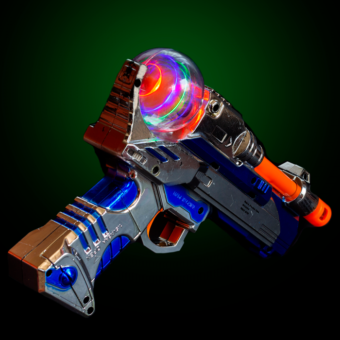 LED Light-up Spinning Pistol