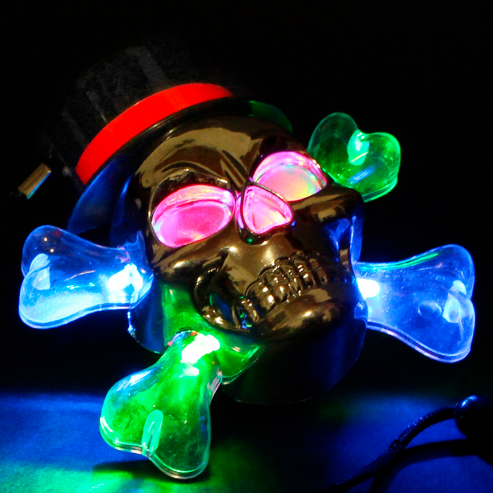 LED Flashing Skull Necklace