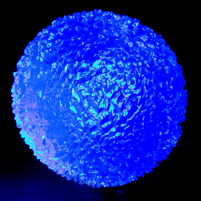 2.5" Light-Up Crystal Ball- Blue