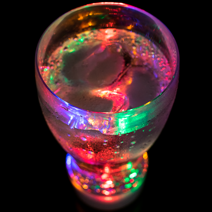 LED Flashing 10oz Glass