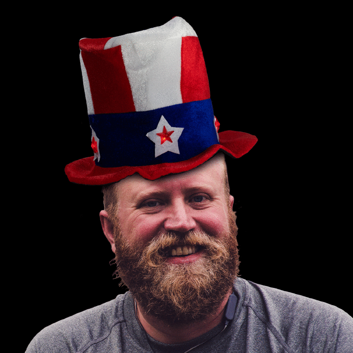 LED Light-Up Patriotic USA Hat