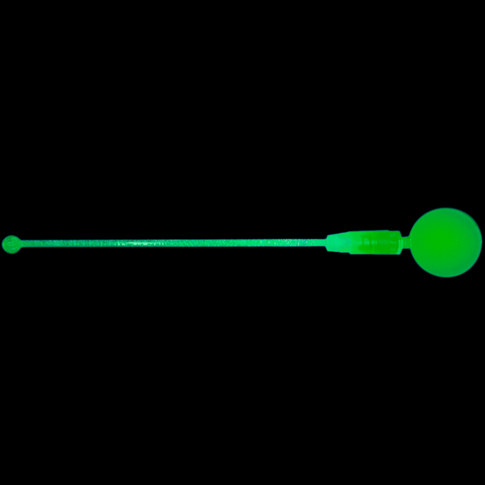 LED Light Up Circle Cocktail Stirrers - Green