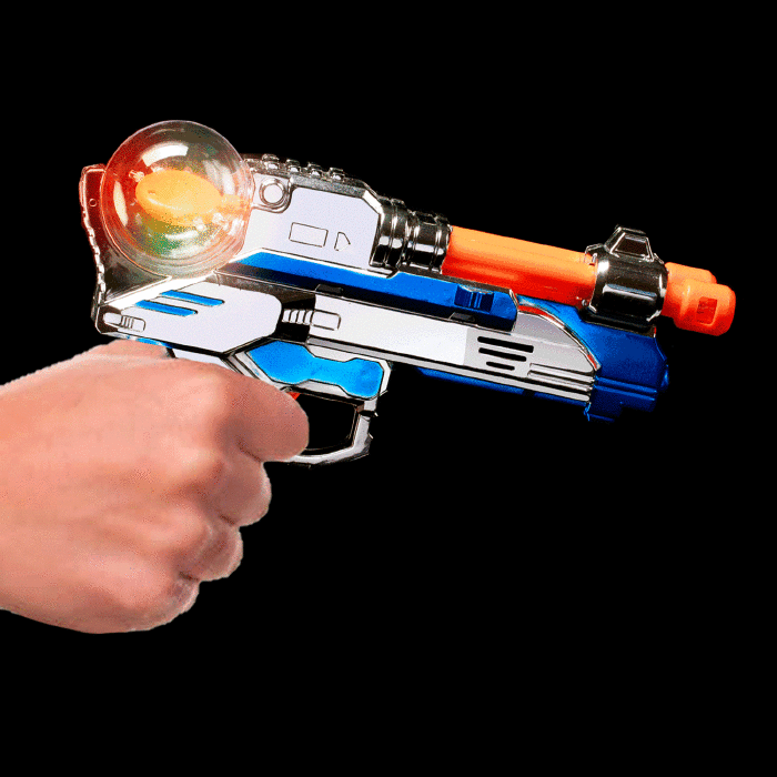 LED Light-up Spinning Pistol
