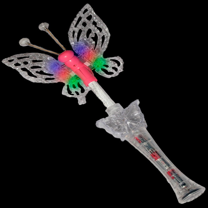17" Light-Up Musical Butterfly Wand