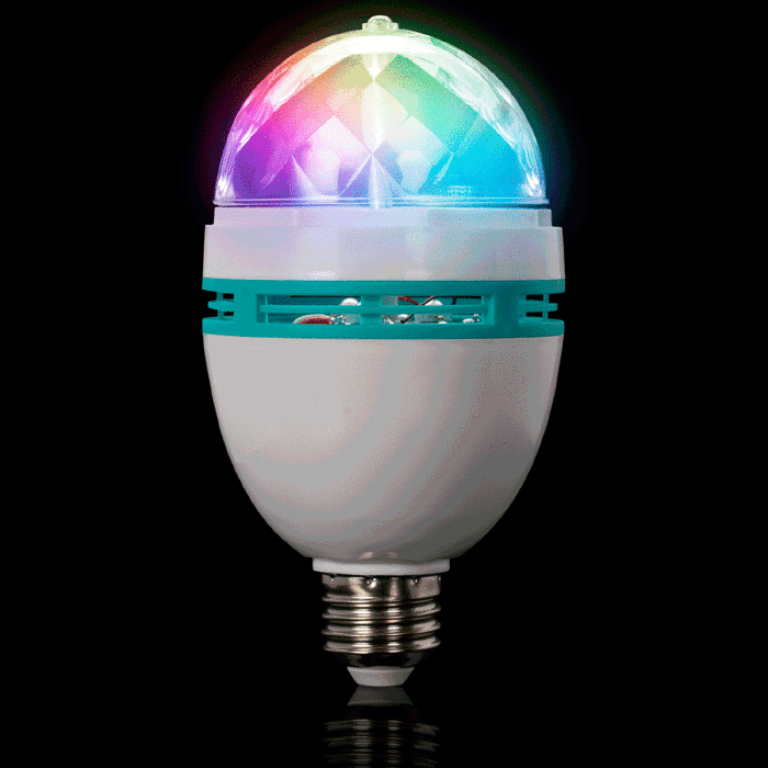 Rotating Disco Ball LED Light Bulb