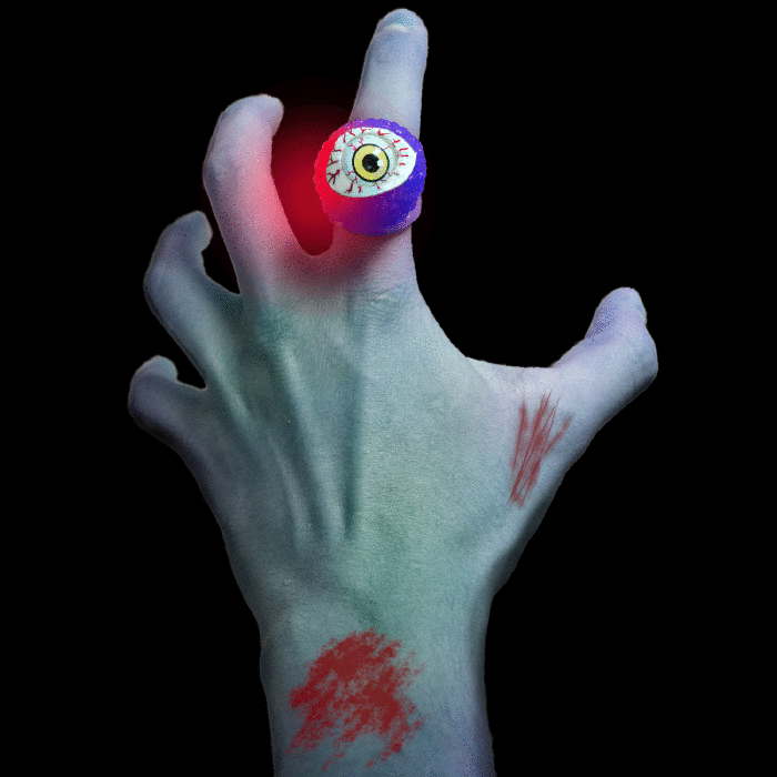 LED Flashing Eyeball Ring -Blue