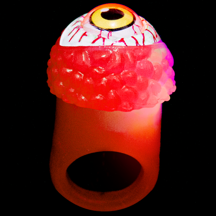 LED Flashing Eyeball Ring -Orange