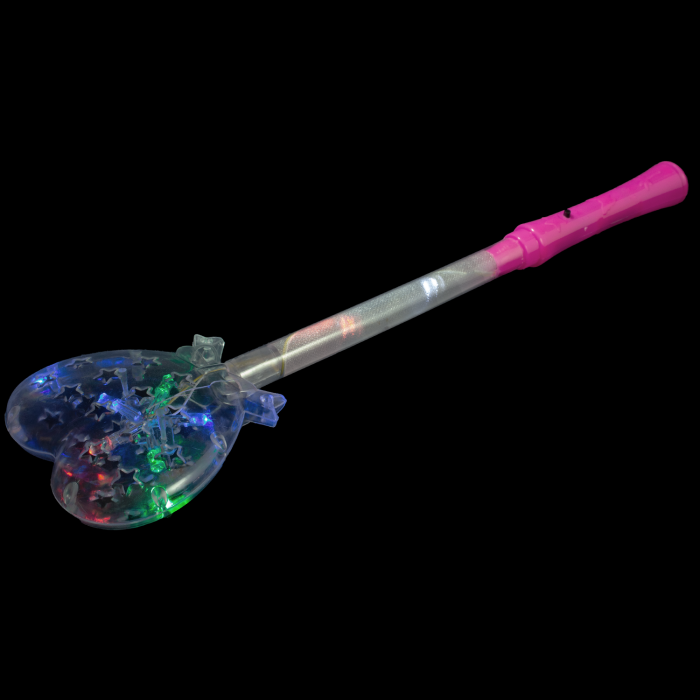 Light-Up Glitter Heart Wand