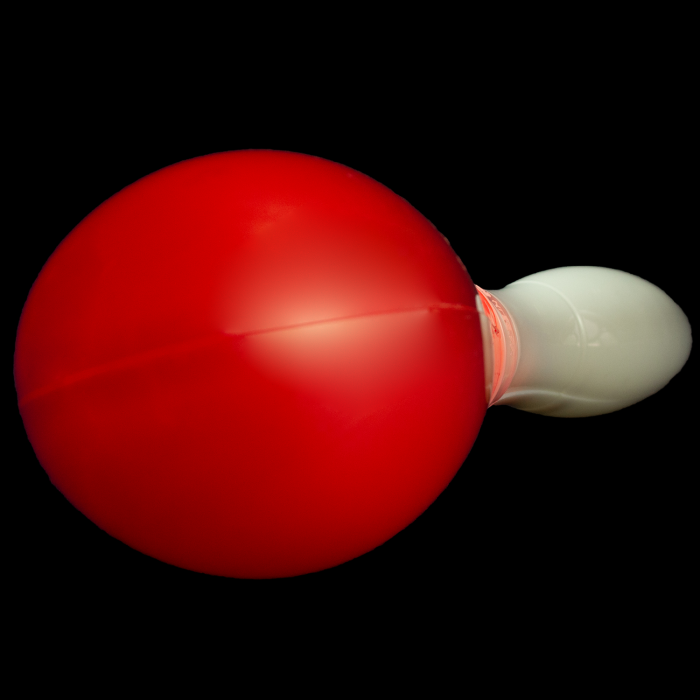 LED Light Up Maraca Supreme - Red 7 Inch