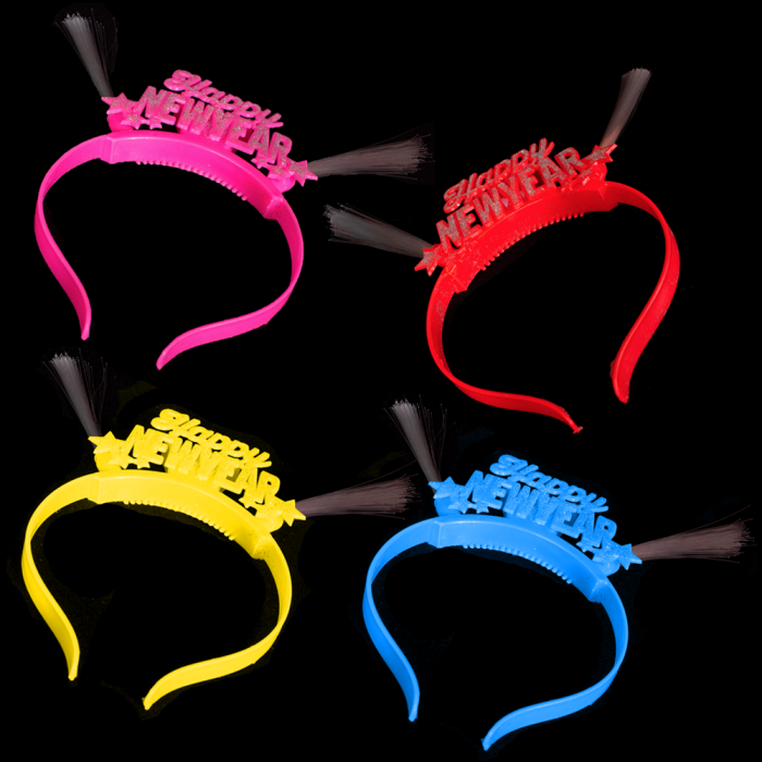 Light-Up Happy New Year Headbands