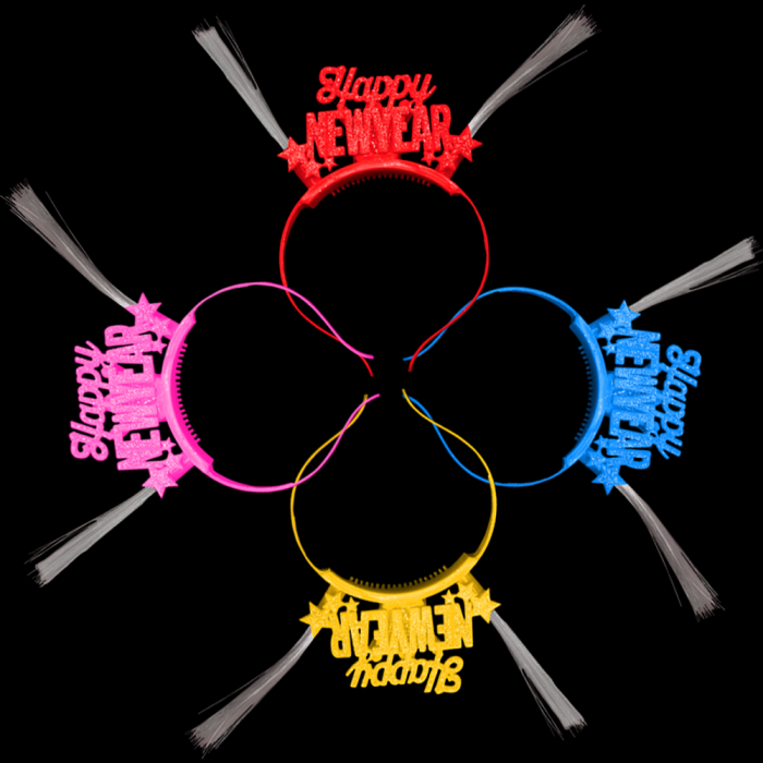 Light-Up Happy New Year Headbands