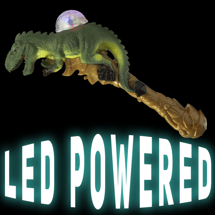 13" Light-up T-Rex Dome Wand