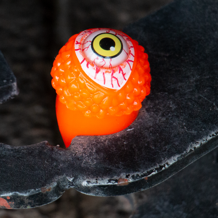 LED Flashing Eyeball Ring -Orange
