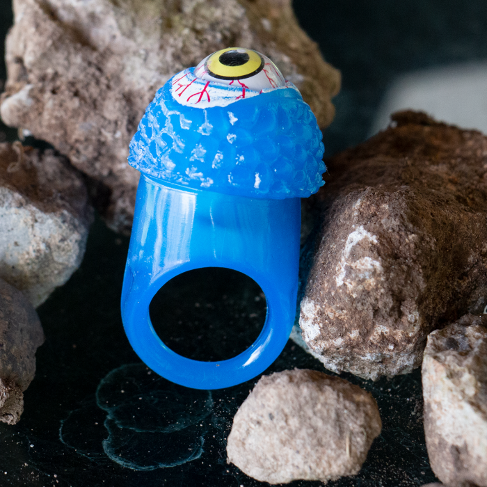 LED Flashing Eyeball Ring -Blue
