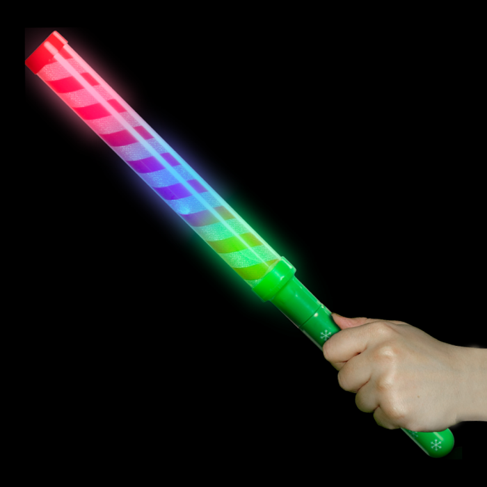 12" Light-Up Candy Cane Stripe Wand