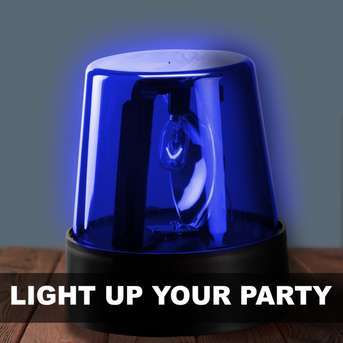 7 Inch Police Beacon Light in Blue