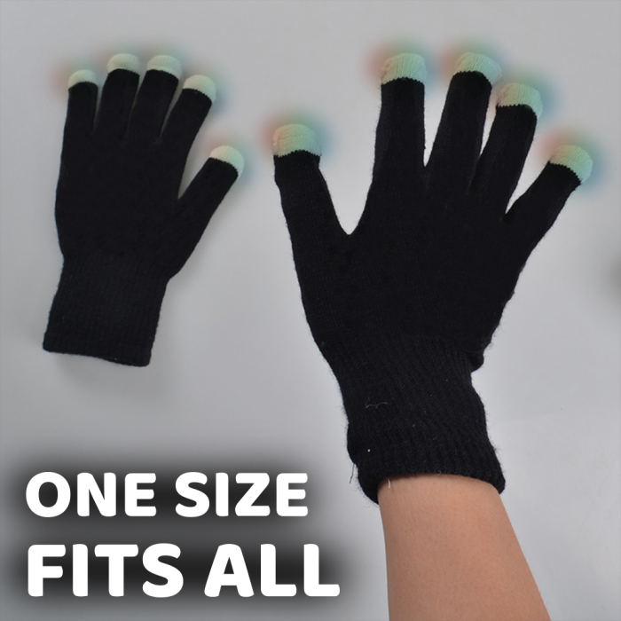 LED Flashing Fingertips Gloves