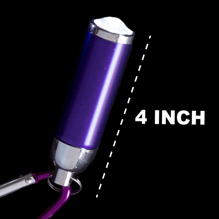 4" Super Flashlight Keychain- Purple