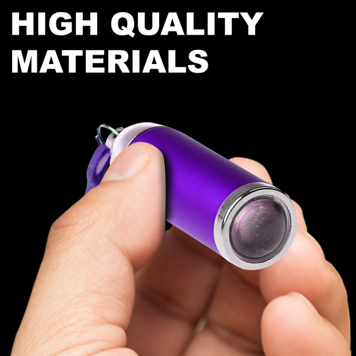 4" Super Flashlight Keychain- Purple
