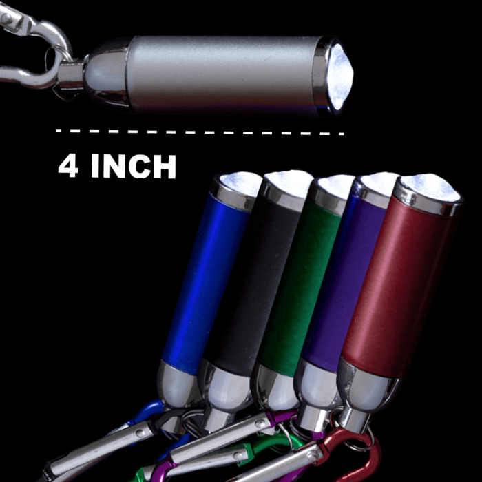 4" Super Flashlight Keychains