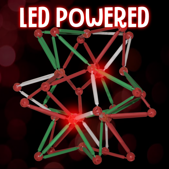 12" Holiday Light-Up Collapsible Ball