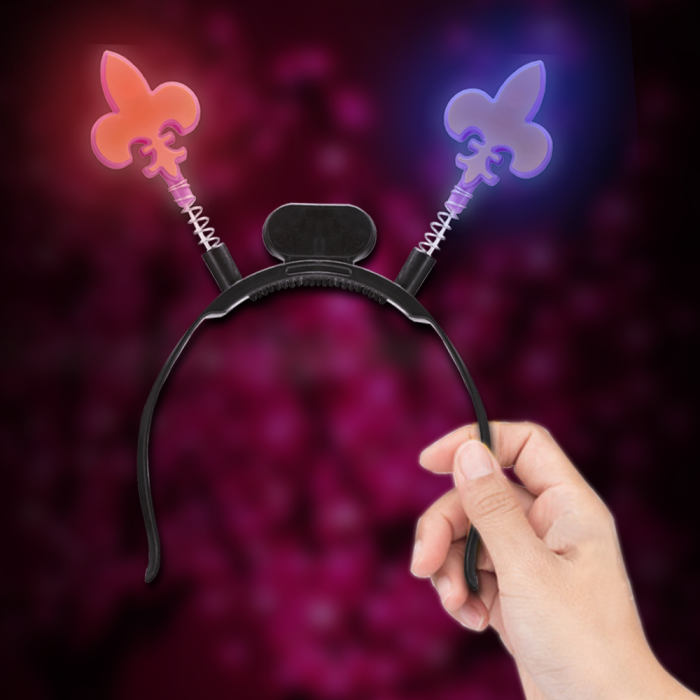 Light-Up Mardi Gras Head Boppers