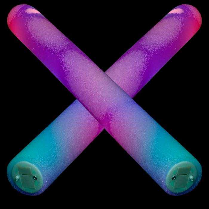 LED Flashing 16 Inch Multi-Color Foam Baton