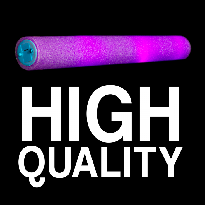 LED Light-Up Foam Stick Baton Supreme- Purple