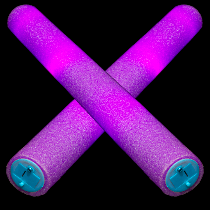 LED Light-Up Foam Stick Baton Supreme- Purple