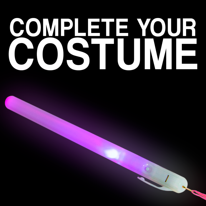 LED Flashing Light Stick Pendant Necklace - Color Changing