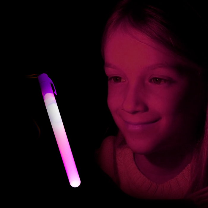 LED Flashing Light Stick Pendant Necklace - Color Changing