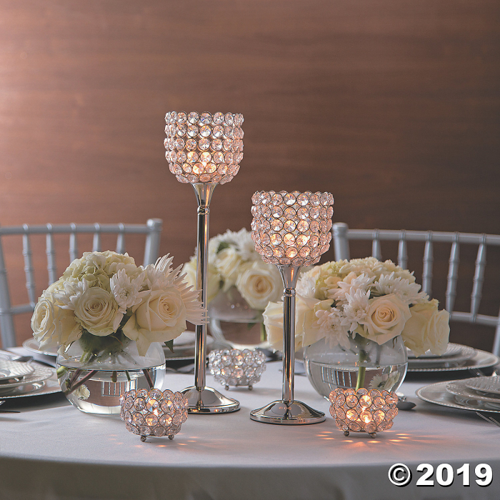 Acrylic Crystal Bead Votive Candle Holders (1 Set(s))