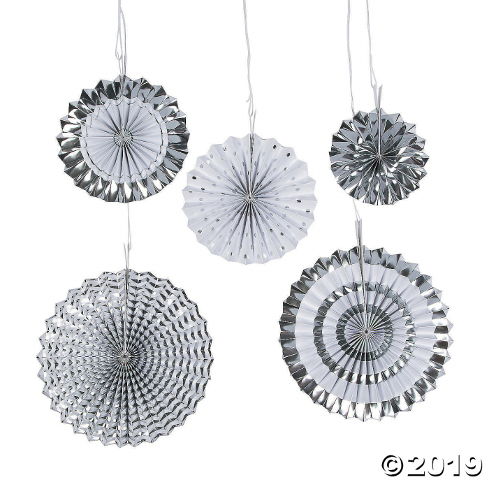 Silver Hanging Fan Assortment (1 Set(s))