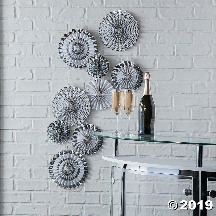 Silver Hanging Fan Assortment (1 Set(s))