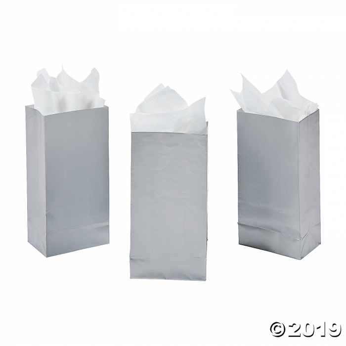 Silver Mini Treat Bags (24 Piece(s))