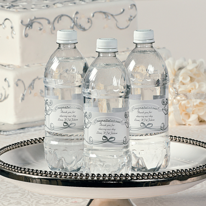Personalized Elegant Wedding Water Bottle Labels (50 Unit(s))