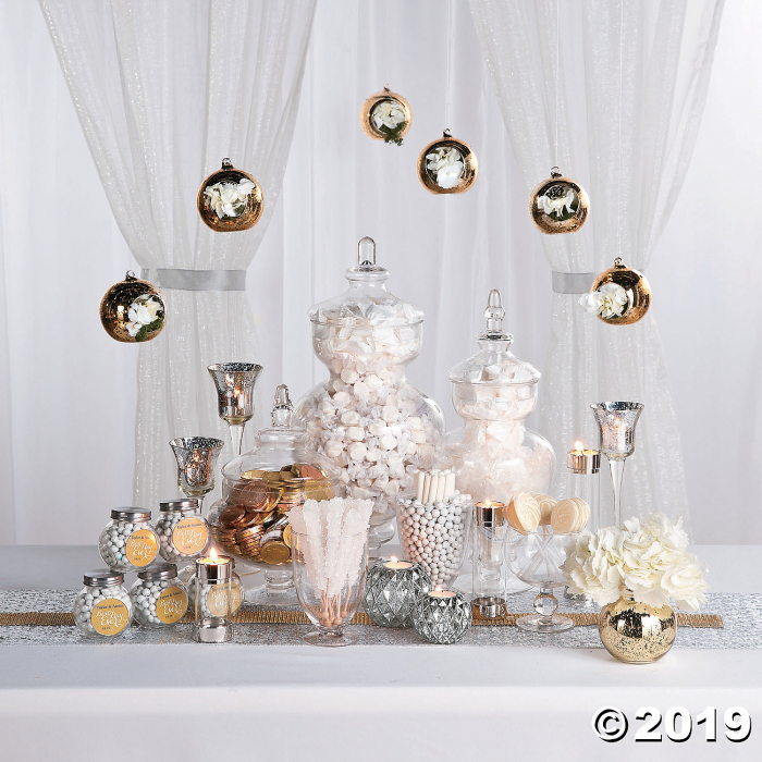 Gold Mercury Hanging Globes (1 Piece(s))