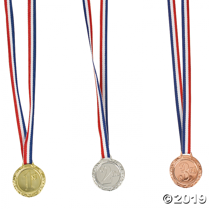 1st, 2nd & 3rd Place Award Medals (Per Dozen)