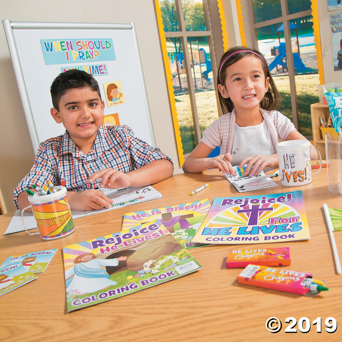He Lives! Easter Story Coloring Books (Per Dozen)