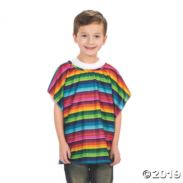 Kid's Fiesta Sarape Poncho (1 Piece(s))